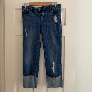 Anthropologie Pilcro Cuffed Boyfriend jeans